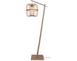 GOOD&MOJO Vloerlamp Hokkaido - Bamboe - 63x36x176cm - Bohemian - Staande lampen voor Woonkamer - Slaapkamer