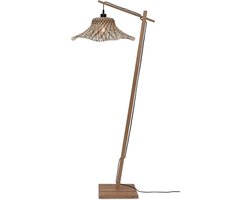 GOOD&MOJO Vloerlamp Ibiza - Bamboe/Zwart - 77x50x150cm - - Staande lampen voor Woonkamer - Slaapkamer