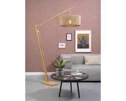 GOOD&MOJO Vloerlamp Iguazu - Bamboe/Jute - 165x50x207cm - Scandinavisch,Bohemian - Staande lampen voor Woonkamer - Slaapkamer