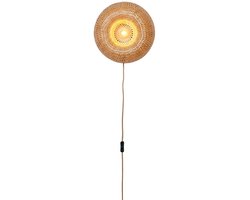 GOOD&MOJO Wandlamp Barbados - Naturel - Ø35cm - Binnen Bohemian