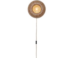 GOOD&MOJO Wandlamp Barbados - Naturel - Ø35cm - Binnen Bohemian