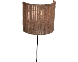 GOOD&MOJO Wandlamp Iguazu - Jute - 25x25x22cm - Binnen