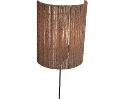 GOOD&MOJO Wandlamp Iguazu - Jute - 25x25x32cm - Binnen
