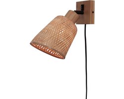 GOOD&MOJO Wandlamp Java - Bamboe - Ø15cm - Binnen Modern