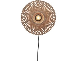 GOOD&MOJO Wandlamp Kalimantan - Bamboe - Ø30cm - Binnen Modern
