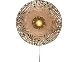 GOOD&MOJO Wandlamp Kalimantan - Bamboe - Ø87cm - Binnen Scandinavisch,Bohemian