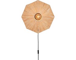 GOOD&MOJO Wandlamp Panama - Naturel - 45x7x45cm - Binnen Scandinavisch