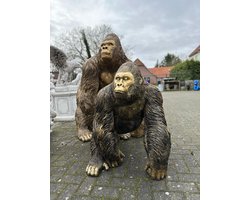 Goodyz - Gorilla XXXL - Staand - Kleur Brons - Prachtig Beeld