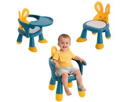 Goodz4All 3-in-1 Kinderstoel Meegroeistoel Babystoel Stoel Eetstoel Baby Kinderstoeltje voor Peuter met Afneembaar Blad en Leuningen