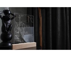 Goose Creek kaart op plexiglas | poster van je stad - vensterbankdecoratie - wanddecoratie