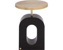 Goossens Albin Bijzettafel - Metaal - 41 x 57 x 41 cm - Rond - goud