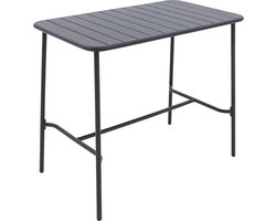 Goossens Bartafel Trist - Zwart - Aluminium - Rechthoekig