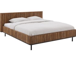 Goossens Bedframe Adel, 160 x 200 cm Hout Teak blank was