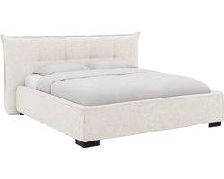 Goossens Bedframe Bolzano, 180 x 200 cm Stof Oasis natural 01