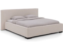 Goossens Bedframe Switch, 160 x 200 cm met hoes Stof Ahenk 9851 beige