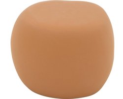 Goossens Bijzettafel Pebble - Beton - bruin - 51 x 35 x 48 cm