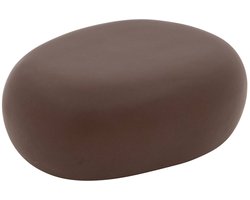 Goossens Bijzettafel Pebble - Beton - bruin - 73 x 29 x 55 cm