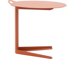 Goossens Bijzettafel Positano - Aluminium - oranje - 55 x 51 x 40 cm