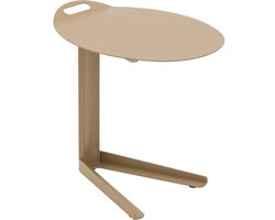 Goossens Bijzettafel Positano - Aluminium - wit - 55 x 51 x 40 cm