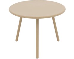 Goossens Brad Salontafel - Metaal - 60 x 45 x 60 cm - Rond - bruin