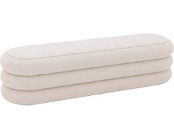 Goossens Cloud - Stof - Beige - 160 x 35 x 40 cm