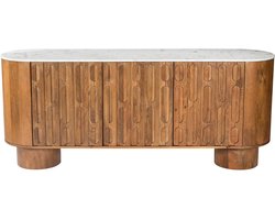 Goossens Dressoir Arvid, 3 Deuren - Hout Bruin