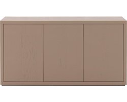 Goossens Dressoir Barcelona, 3 Deuren - Hout Grijs