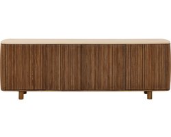 Goossens Dressoir Nova, 4 Deuren 200 Cm Breed - Mortex Beige
