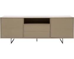 Goossens Dressoir Vienna, 2 Deuren 2 Laden Met 1 Open Vak - Bruin