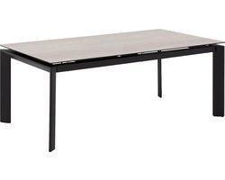 Goossens Eliana Eettafel - Keramiek - 200 x 76 x 100 cm - Rechthoek - beige