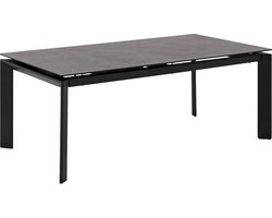 Goossens Eliana Eettafel - Keramiek - 200 x 76 x 100 cm - Rechthoek - grijs