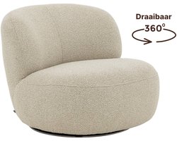 Goossens Fauteuil Avi - Stof - Beige