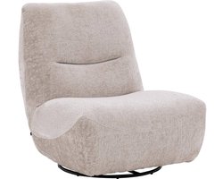 Goossens Fauteuil Ivy - Stof - Beige