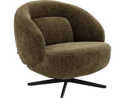 Goossens Fauteuil Saar - Stof - Groen