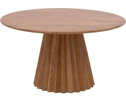 Goossens Felicia Eettafel - Hout - 120 x 76 x 120 cm - Rond - bruin