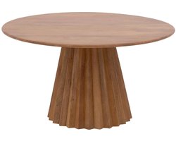 Goossens Felicia Eettafel - Hout - 140 x 76 x 140 cm - Rond - bruin