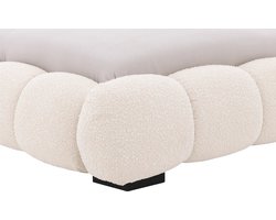 Goossens Gestoffeerd Bedframe Cloud - 180 X 200 - Beige - Stof