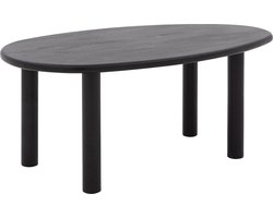 Goossens Henning Eettafel - Hout - 180 x 76 x 100 cm - Rond - zwart