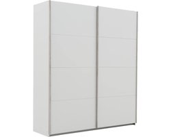 Goossens Kledingkast Miami, 180 Cm Breed, 229 Cm Hoog, 2x Schuifdeuren - Wit