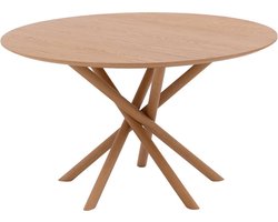 Goossens Kristian Eettafel - Hout - 130 x 76 x 130 cm - Rond