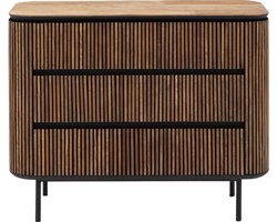 Goossens Ladekast Adel, 3 Laden - Hout Bruin