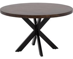 Goossens Lecce Eettafel - Hout - 130 x 76 x 130 cm - Rond