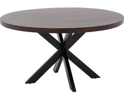 Goossens Lecce Eettafel - Hout - 140 x 76 x 140 cm - Rond