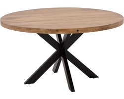 Goossens Lecce Eettafel - Hout - 140 x 76 x 140 cm - Rond