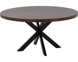 Goossens Lecce Eettafel - Hout - 150 x 76 x 150 cm - Rond