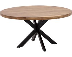 Goossens Lecce Eettafel - Hout - 150 x 76 x 150 cm - Rond