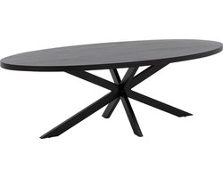 Goossens Lecce Eettafel - Hout - 240 x 76 x 110 cm - Ovaal
