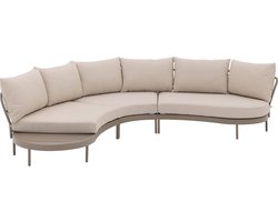 Goossens Loungeset Pien - Aluminium - Beige