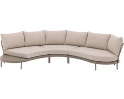 Goossens Loungeset Pien - Aluminium - Bruin