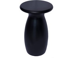 Goossens Marika Salontafel - Kunststof - 42 x 70 x 42 cm - Rond - zwart